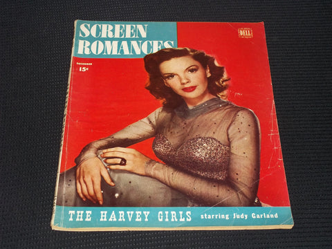 1945 DECEMBER SCREEN ROMANCES MAGAZINE - JUDY GARLAND COVER - E 16548