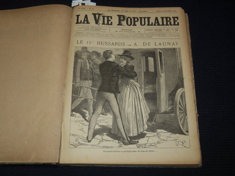1884 OCTOBER-DECEMBER LA VIE POPULAIRE FRENCH MAGAZINE BOUND VOLUME - KD 7462F