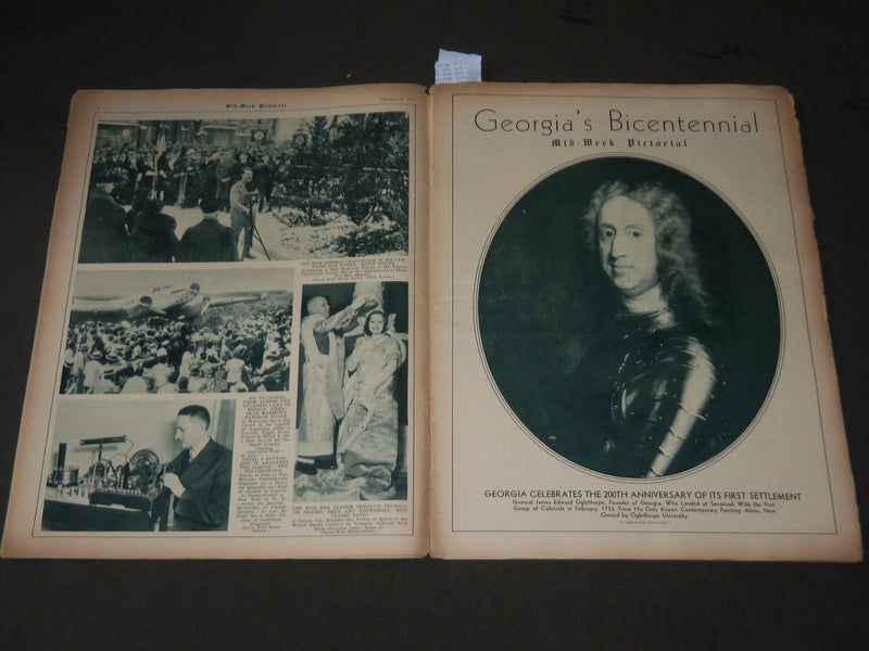 1933 FEB 11 MID-WEEK PICTORIAL MAGAZINE SECTION - FRANKLIN D. ROOSEVELT - J 3210