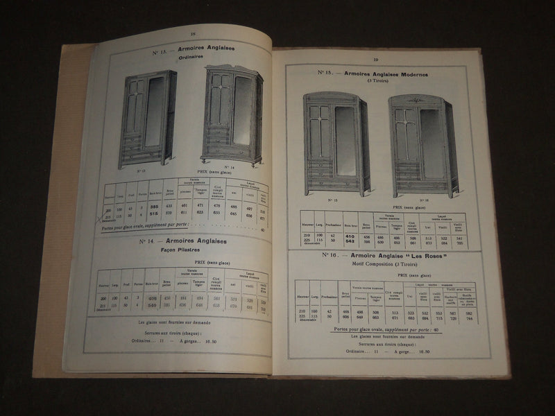 1924 MEUBLES EN HETRE ET BOIS BLANC - FELIX LOUIS FRENCH CATALOGUE - FR 434