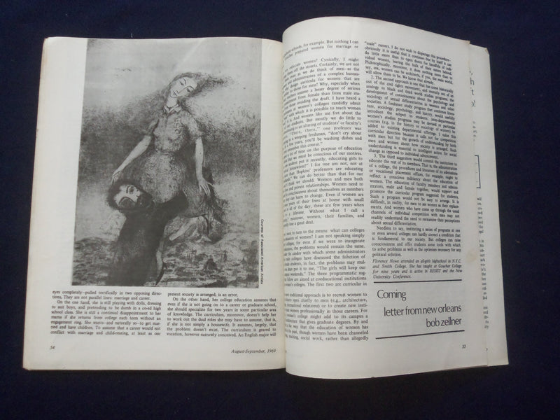 1969 AUG-SEP LIBERATION MAGAZINE - THE MOVEMENT: 10 YEARS FROM NOW - J 9753