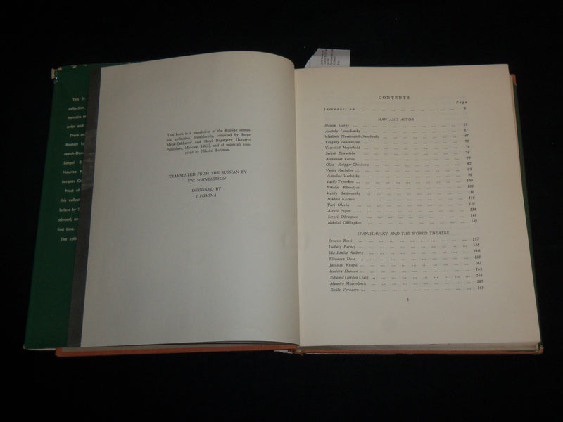 1963 KONSTANTIN STANISLAVSKY 1863-1963 HARDCOVER BOOK - KD 7069