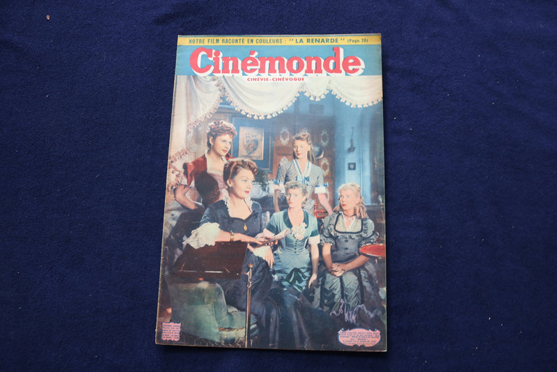 1950 NOV 13 CINEMONDE MAGAZINE - EDWIGE FEUILLERE-VIOLETTE VERDY COVER - E 23979