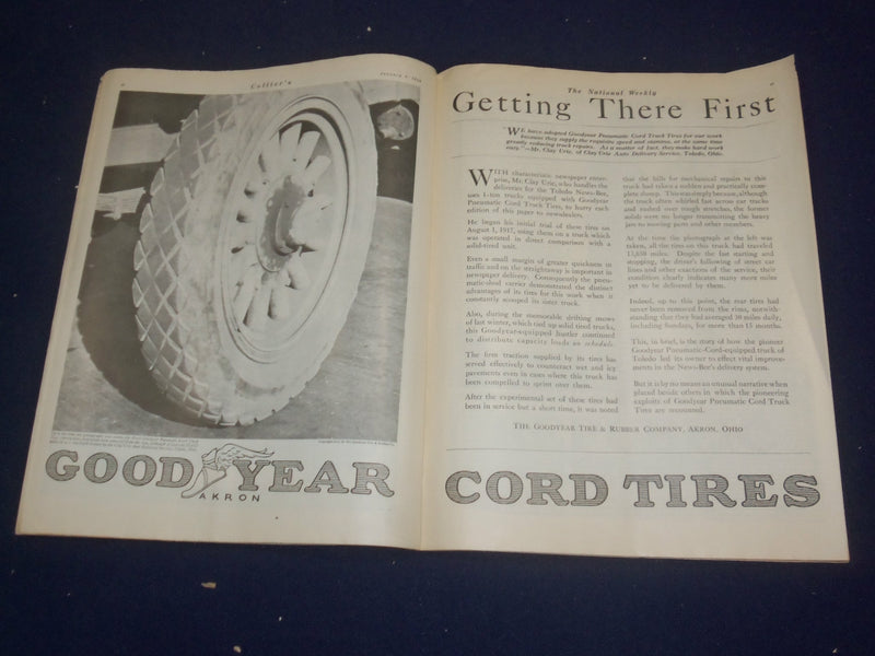1919 JANAURY 4 COLLIER'S MAGAZINE - ANNUAL AUTOMOTIVE NUMBER - ST 6789