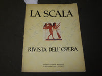 1949 NOVEMBER 15 LA SCALA RIVISTA DELL'OPERA #1 MAGAZINE - SIGNED - J 3795