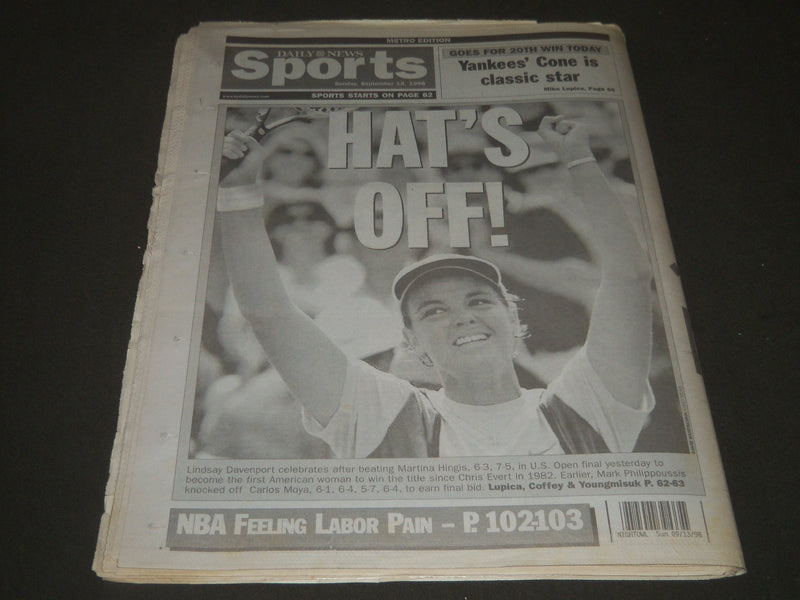 1998 SEPT 13 NEW YORK DAILY NEWS BILL FIGHTS BACK - BLASTS STARR REPORT- NP 2604