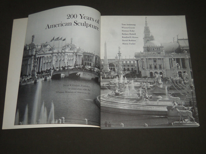 1976 200 YEARS OF AMERICAN SCULPTURE PUB. BY DAVID R. GODINE BOOK - I 968