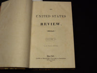 1853-1854 THE UNITED STATES REVIEW BOUND VOLUME NO. 2 - NEW YORK - KD 9524