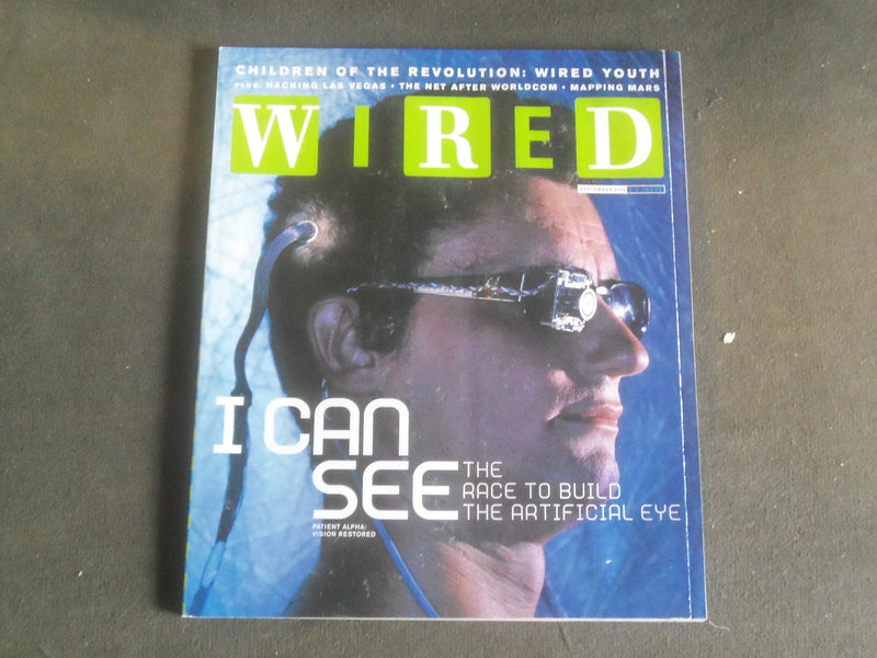 2002 SEPTEMBER WIRED MAGAZINE - I CAN SEE COVER - B 5339T