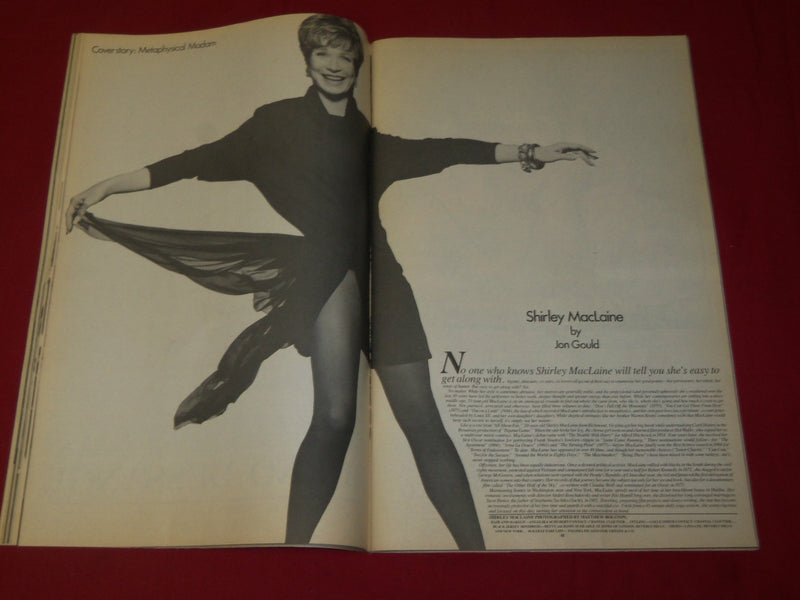 1985 APRIL INTERVIEW MAGAZINE - SHIRLEY MACLAINE COVER - GREAT ADS - B 5450