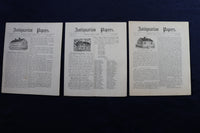 1879-1885 ANTIQUARIAN PAPERS - IPSWICH, MASSACHUSETTS - LOT OF 34 - K 780
