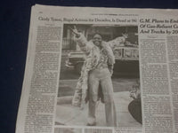 2021 JANUARY 29 NEW YORK TIMES - CICELY TYSON DIED (1924-2021)