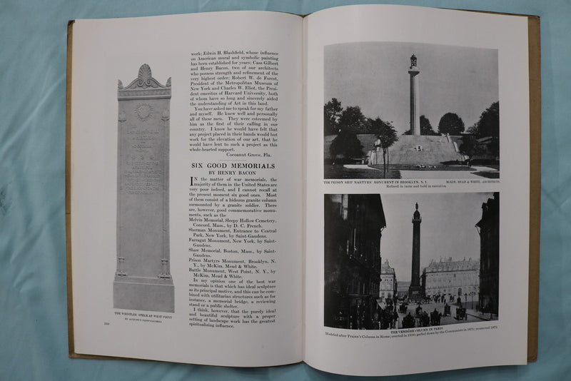 1919 MAY THE AMERICAN MAGAZINE OF ART - WAR MEMORIALS - K 3277