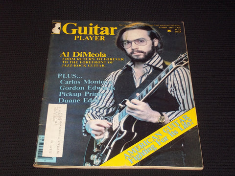 1978 FEBRUARY GUITAR PLAYER MAGAZINE - AL DIMEOLA FRONT COVER - E 7710