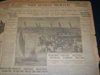 1911 THE BOSTON HERALD SUNDAY SPORTING SECTIONS LOT OF 11 - NICE PHOTOS - UP 97