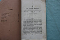 162-1863 YALE LITERARY MAGAZINE - LOT OF 2 - K 3284