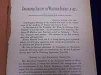 1893-1894 PROCEEDINGS OF ENGINEERS' SOCIETY WESTERN PA. MAGAZINE LOT 8- O 2845