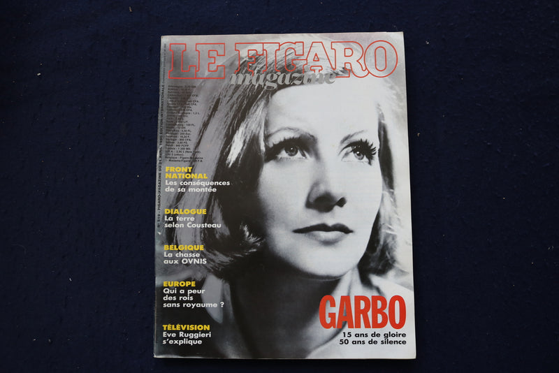 1990 APRIL 21 LE FIGARO MAGAZINE - GRETA GARBO - FRENCH COVER - E 23705