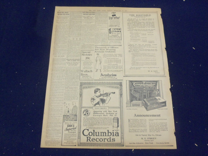 1918 FEBRUARY 15 NEW YORK TIMES - BOLO PACHA CONDEMNED TO DEATH - NT 8247