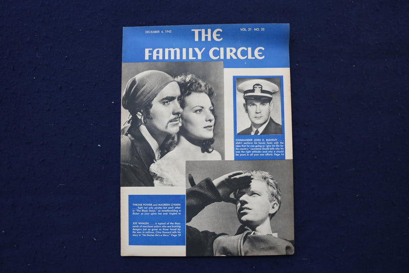 1942 DEC 4 THE FAMILY CIRCLE MAGAZINE - TYRONE POWER COVER - E 18245