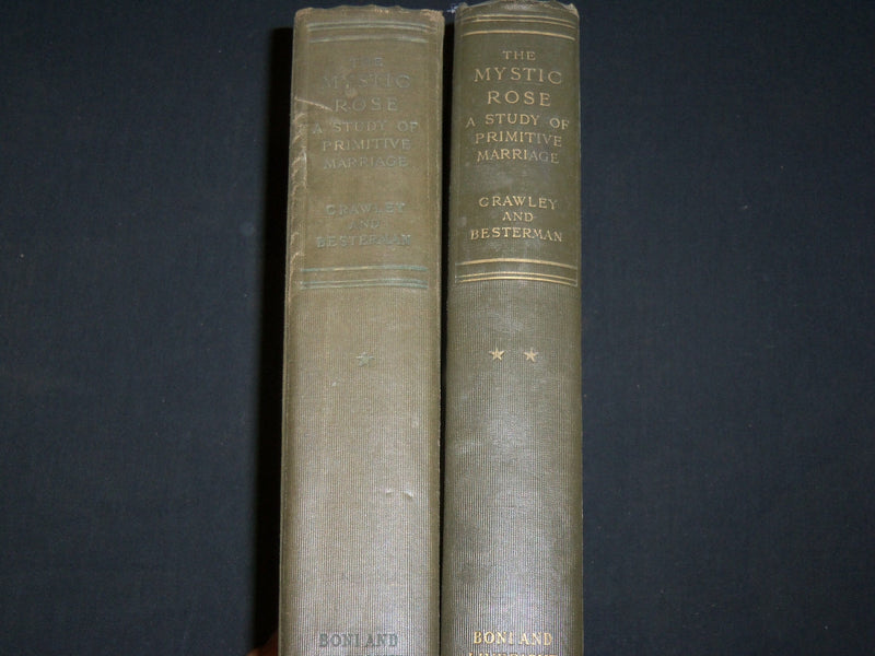1927 THE MYSTIC ROSE HARDCOVER BY ERNEST CRAWLEY VOLUMES 1 & 2 - KD 6448