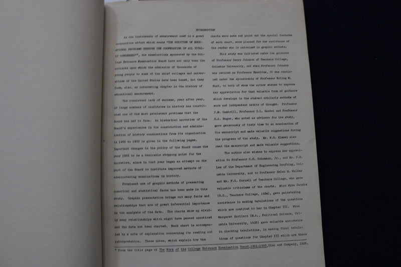 1936 COLLEGE ENTRANCE EXAMINATION BOARD HISTORY 1901-1933 SOFTCOVER - K 1587