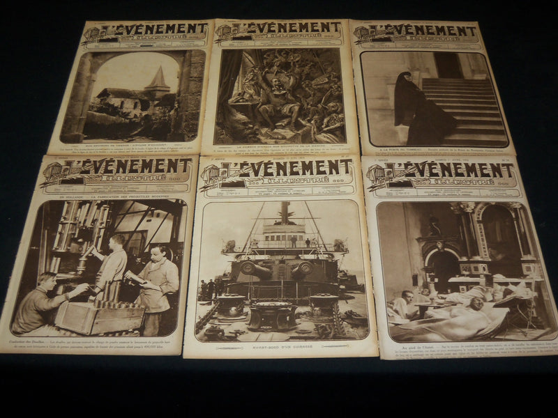 1915-1918 L'EVENEMENT ILLUSTRE WWI FRENCH MAGAZINE LOT OF 38 ISSUES - O 2753