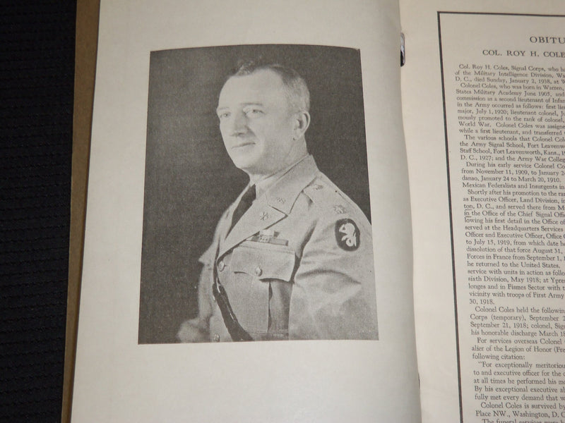 1938 JANUARY-MARCH THE SIGNAL CORPS BULLETIN - WAR DEPARTMENT - J 9871