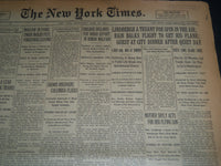 1927 JUNE 15 NEW YORK TIMES - LINDBERGH A TENANT FOR SPIN IN THE AIR - NT 7523