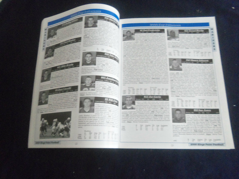 2000 NOV 11 FOOTBALL PROGRAM - U.S. MERCHANT MARINE VS COAST GUARD - SP 1215K
