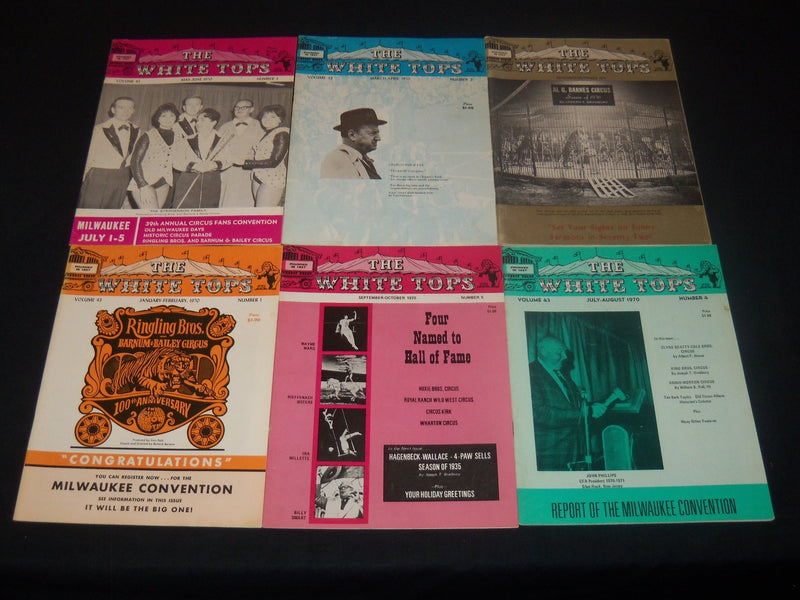 1969-1974 THE WHITE TOPS MAGAZINE LOT OF 36 ISSUES - CIRCUS - O 3687