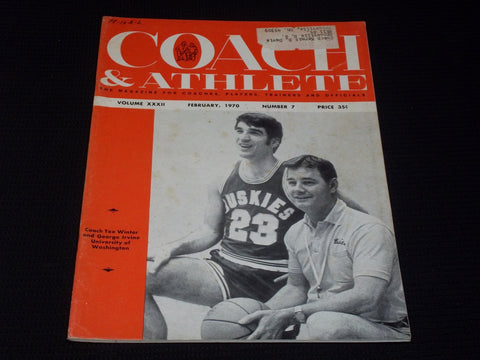 1970 FEBRUARY COACH & ATHLETE MAGAZINE - TEX WINTER & IRVINE UW - E 3104