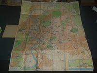 1947 NUO VISSIMA PIANTA MAPA DE ROMA BOOK WITH FOLD OUT MAP - J 3962