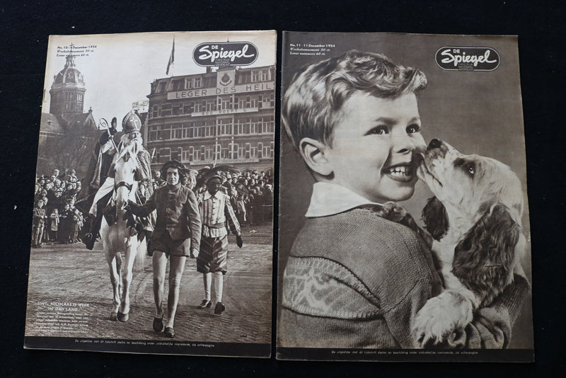 1954 DE SPIEGEL CHRISTELUK NATIONAAL MAGAZINE - LOT OF 21 - DUTCH - O 3705