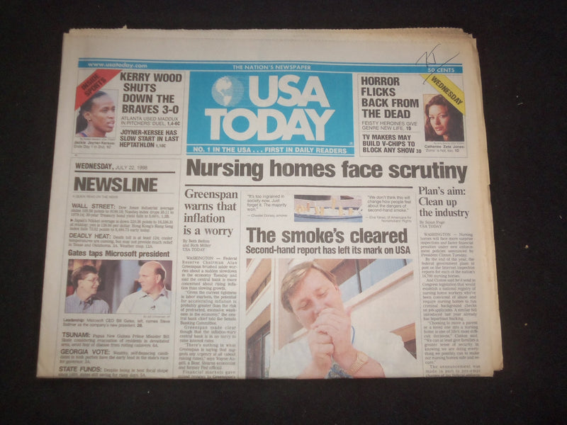 1998 JULY 22 USA TODAY NEWSPAPER - NURSING HOMES FACE SCRUTINY - NP 7938