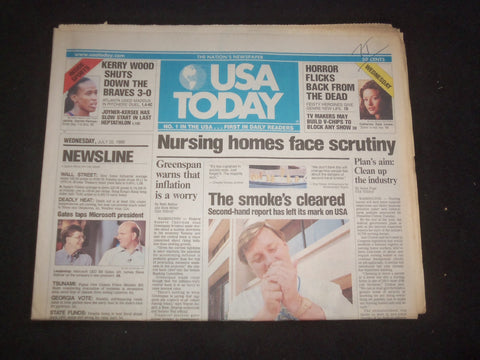 1998 JULY 22 USA TODAY NEWSPAPER - NURSING HOMES FACE SCRUTINY - NP 7938