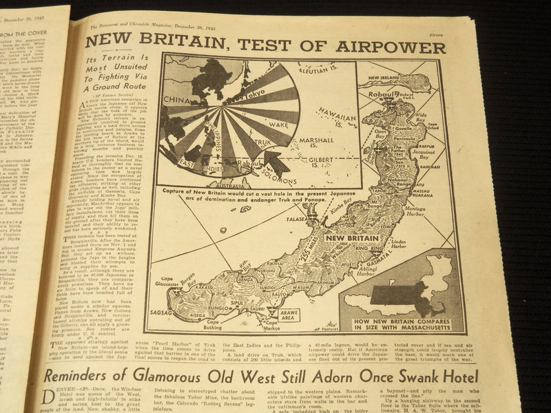 1943 DECEMBER 26 ROCHESTER DEMOCRAT SUNDAY MAGAZINE SECTION - NP 8944