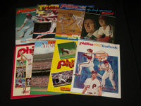 PHILADELPHIA PHILLIES YEARBOOKS & SCORECARDS LOT OF 8 - O 3027A