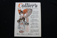 1919 JUNE 14 COLLIER'S MAGAZINE - A GIRL BATHING DOG COVER - E 10954