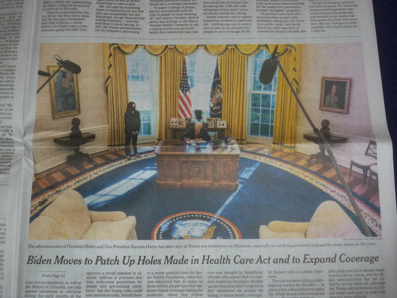2021 JANUARY 29 NEW YORK TIMES - GM TO ABANDON CARS AND TRUCKS USING GAS BY 2035