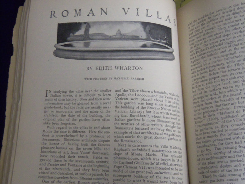 1904 FEBRUARY THE CENTURY MAGAZINE - ROMAN VILLAS BY MAXFIELD PARRISH - SP 2585