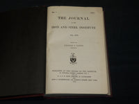 1912-1939 THE JOURNAL OF IRON & STEEL INSTITUTE LOT OF 9 - GEORGE LLOYD- KD 4141