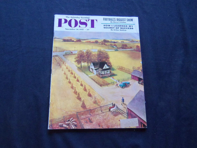1955 NOVEMBER 26 THE SATURDAY EVENING POST MAGAZINE - FARM COVER - SP 2075