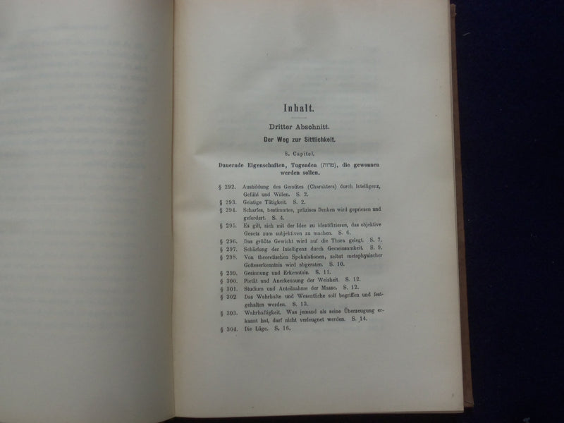 1911 DIE ETHIK DES JUDENTUMS HARDCOVER BOOK VON PROF. LAZARUS - GERMAN - KD 8993