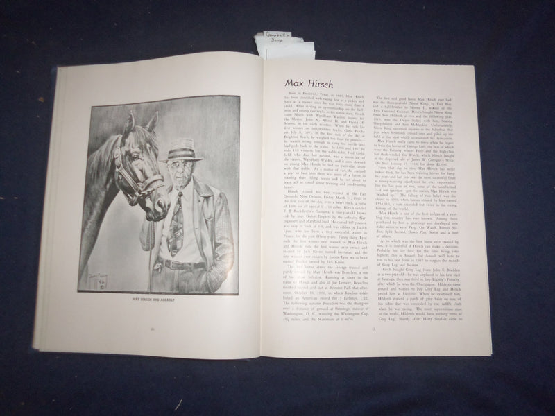 1947 WHO'S WHO IN THOROUGHBRED RACING VOL. II HARDCOVER BOOK -NED WELCH- KD 8163