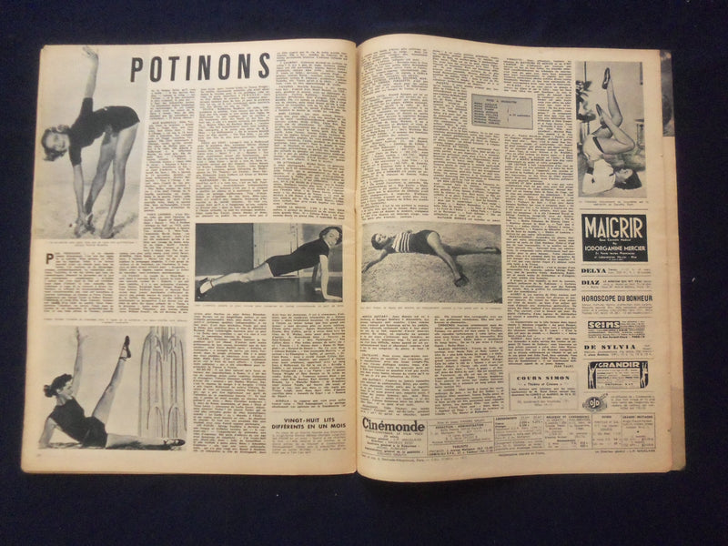 1952 SEPTEMBER 26 CINEMONDE MAGAZINE - RICHARD TODD & JOAN RICE COVER - SP 4868N