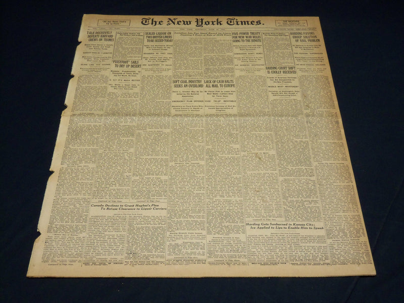 1923 JUNE 23 NEW YORK TIMES - LEVIATHAN SETS NEW SPREAD RECORD - NT 8727