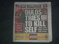 2020 JANUARY 29 NEW YORK POST NEWSPAPER - FOTIS DULOS TRIES TO KILL HIMSELF