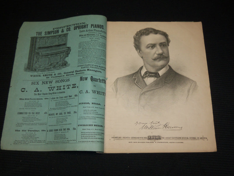 1882-1883 FOLIO MAGAZINE LOT OF 5 - MUSIC - DRAMA - ART & LITERATURE - NP 2965H