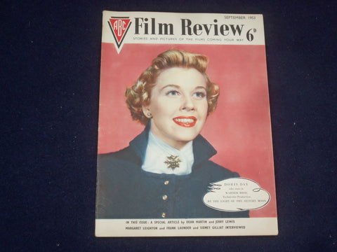 1953 SEPTEMBER FILM REVIEW MAGAZINE - DORIS DAY - MONTGOMERY CLIFT - J 9671